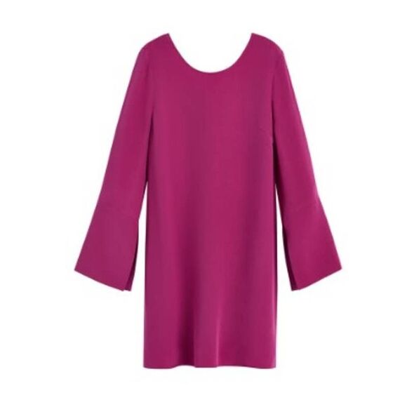 Cuyana Silk V-Back Dress in Amethyst NWT Sz. S - Picture 1 of 11
